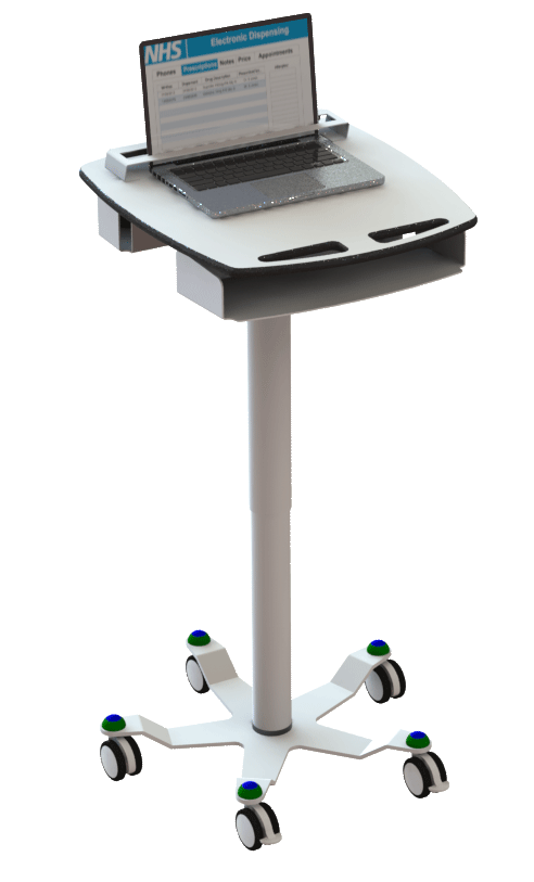 Medical Laptop Cart Econolite Parity Designed To Enhance Workflow This Laptop Cart