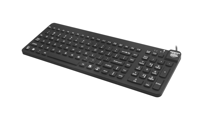 Man & Machine Really Cool Keyboard Black - Angled