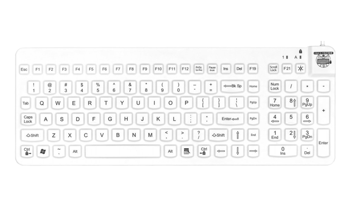 Man & Machine Really Cool Keyboard White - Top
