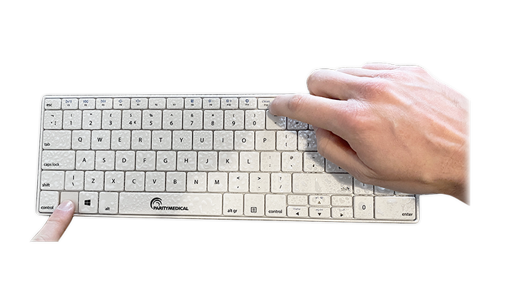 QuickClean IP65 Keyboard Press Cleaning Button