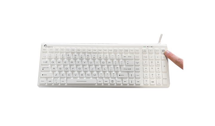 QuickClean IP68 Keyboard Press Cleaning Button