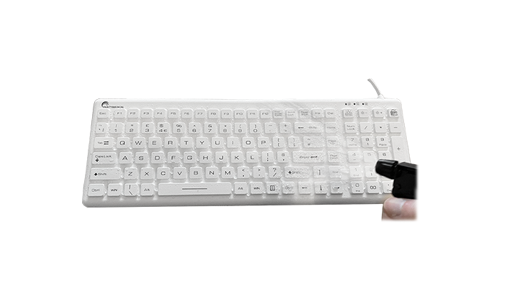 QuickClean IP68 Keyboard Spray Clean