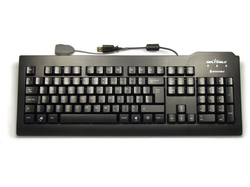 Seal Shield - Black silver seal keyboard