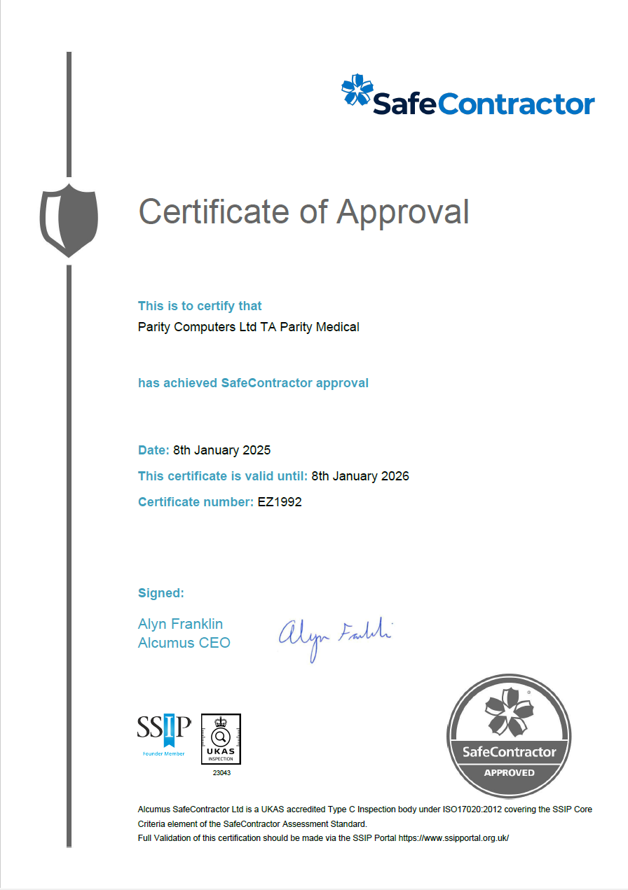 Safe Contractor certificate cover page 2025-2026
