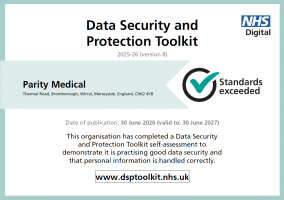 Parity Medical - DSPT standards exceeded certificate.pdf